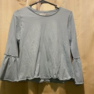 Blue, 3/4 sleeve, Abercrombie & Fitch shirt